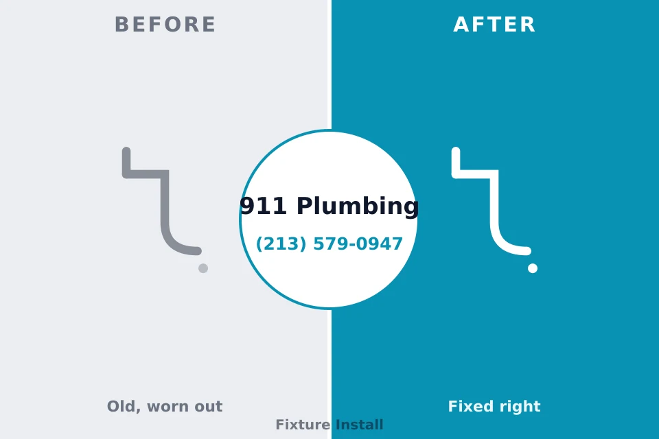 Before and after: plumbing repair Tool, TX